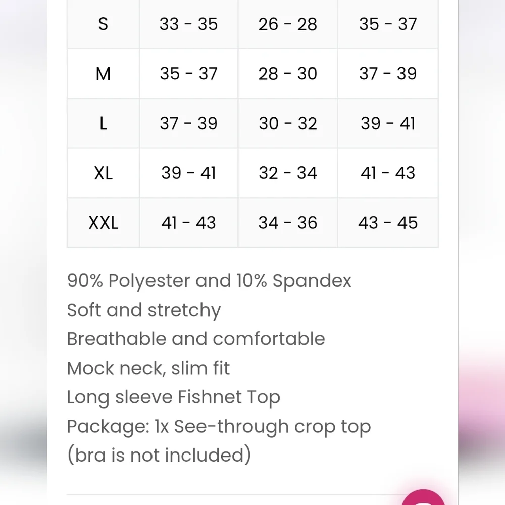 Avidlove Women Fishnet Long Sleeve Crop See Through Shirt Sheer Top Without BRA - Picture 4 of 4